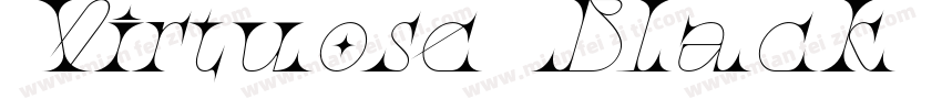 Virtuose Black Itali字体转换